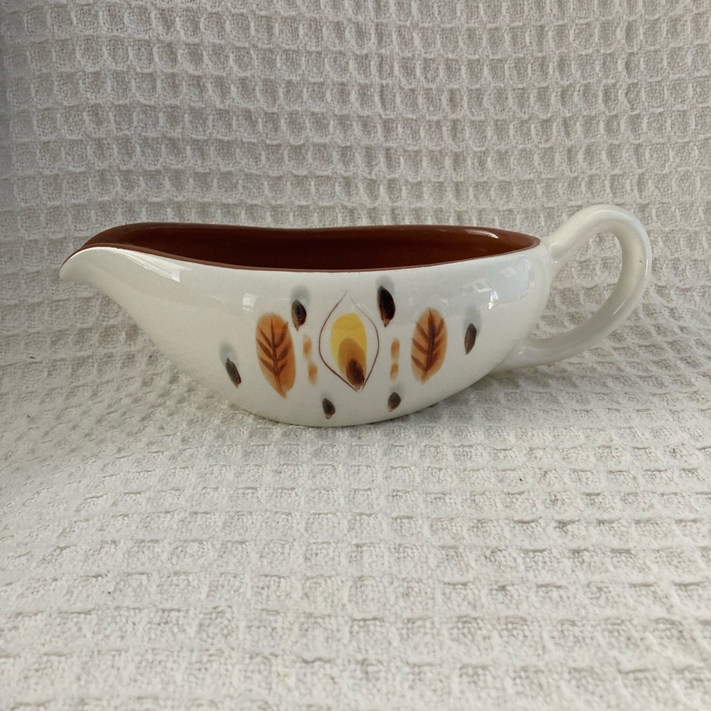 Stangl Vintage Amber Glo Gravy Boat